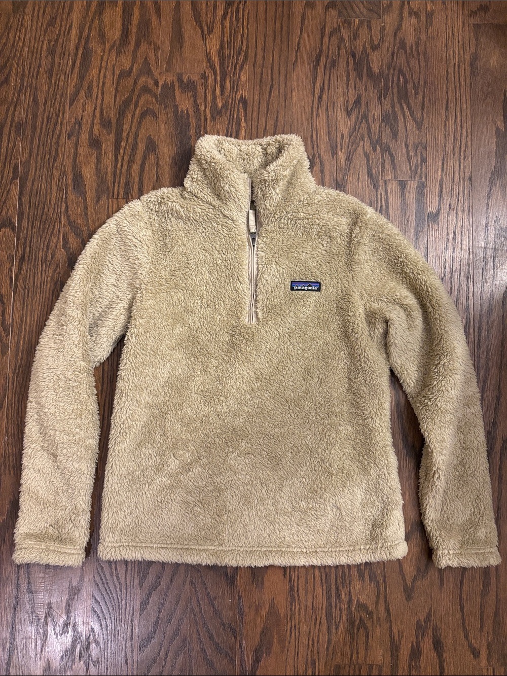 Patagonia Beige Sherpa Half-Zip Pullover NWOT